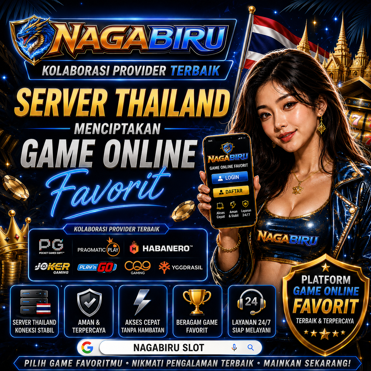 NAGABIRU: Tumpuan Situs Slot Gacor Termurah Server Thailand Gampang Maxwin